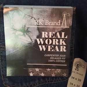 rk brand real workwear jeans